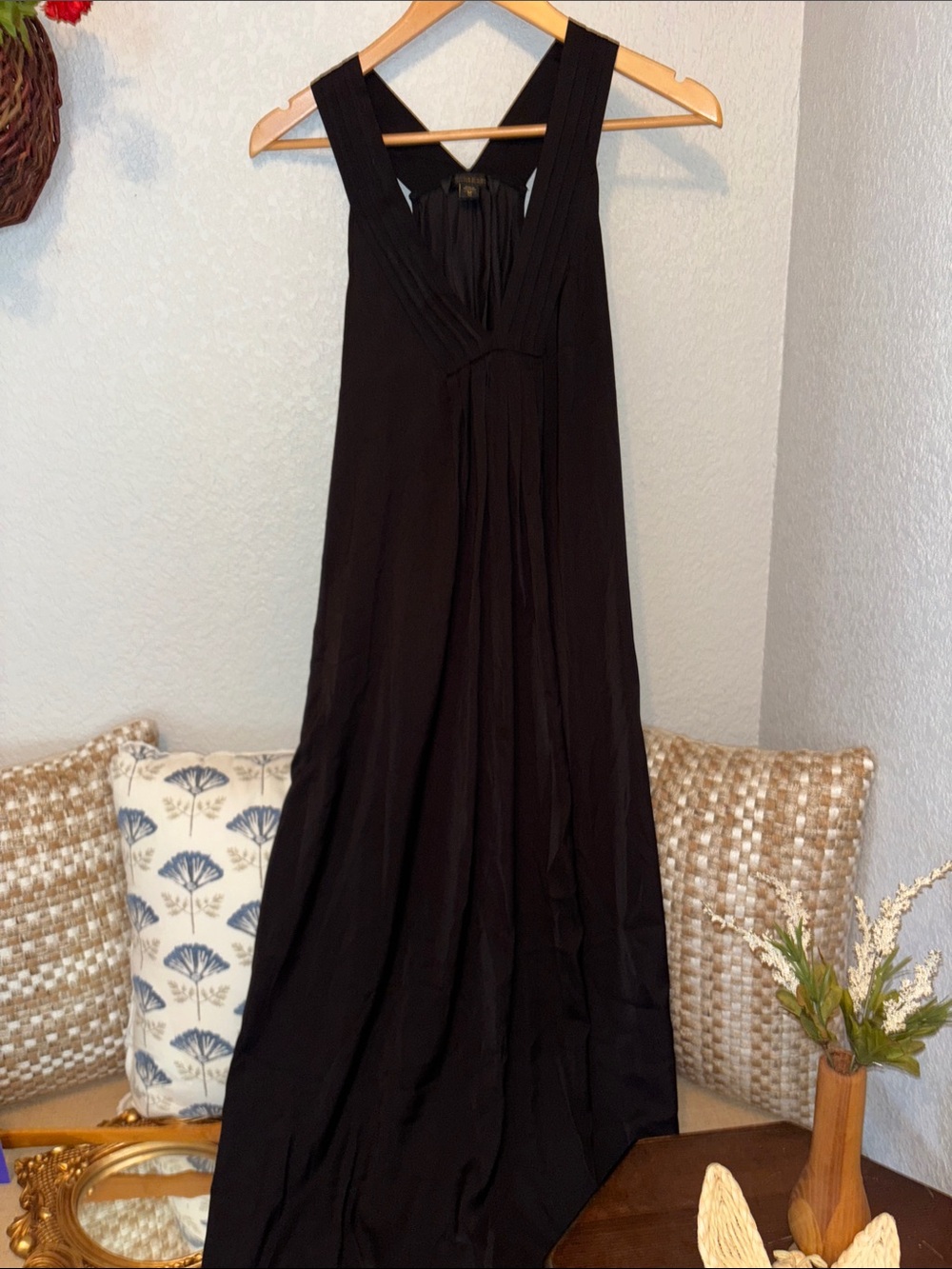 Donna Karan Black Sleeveless V‑Neck Sleepwear